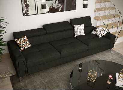Sofa 3 miejsce do siedzenia Włókienniczy Skóra Sofy Kanapa Podkładka Luxury Meble Modern trzyosobowa
